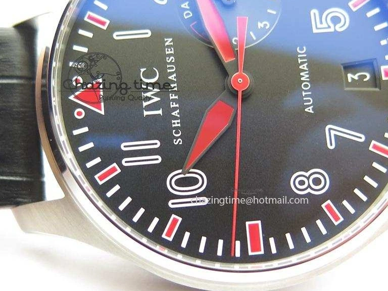 MIROTIME 0101 RelaxedFit Big Pilot Real PR IW500435 “Muhammad Ali” ZF Best Edition On Black Leather Strap A 7295